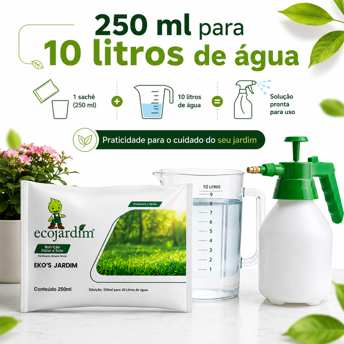 Kit Com Cinco Produtos de Cada (Linha Jardinagem) - 250ml