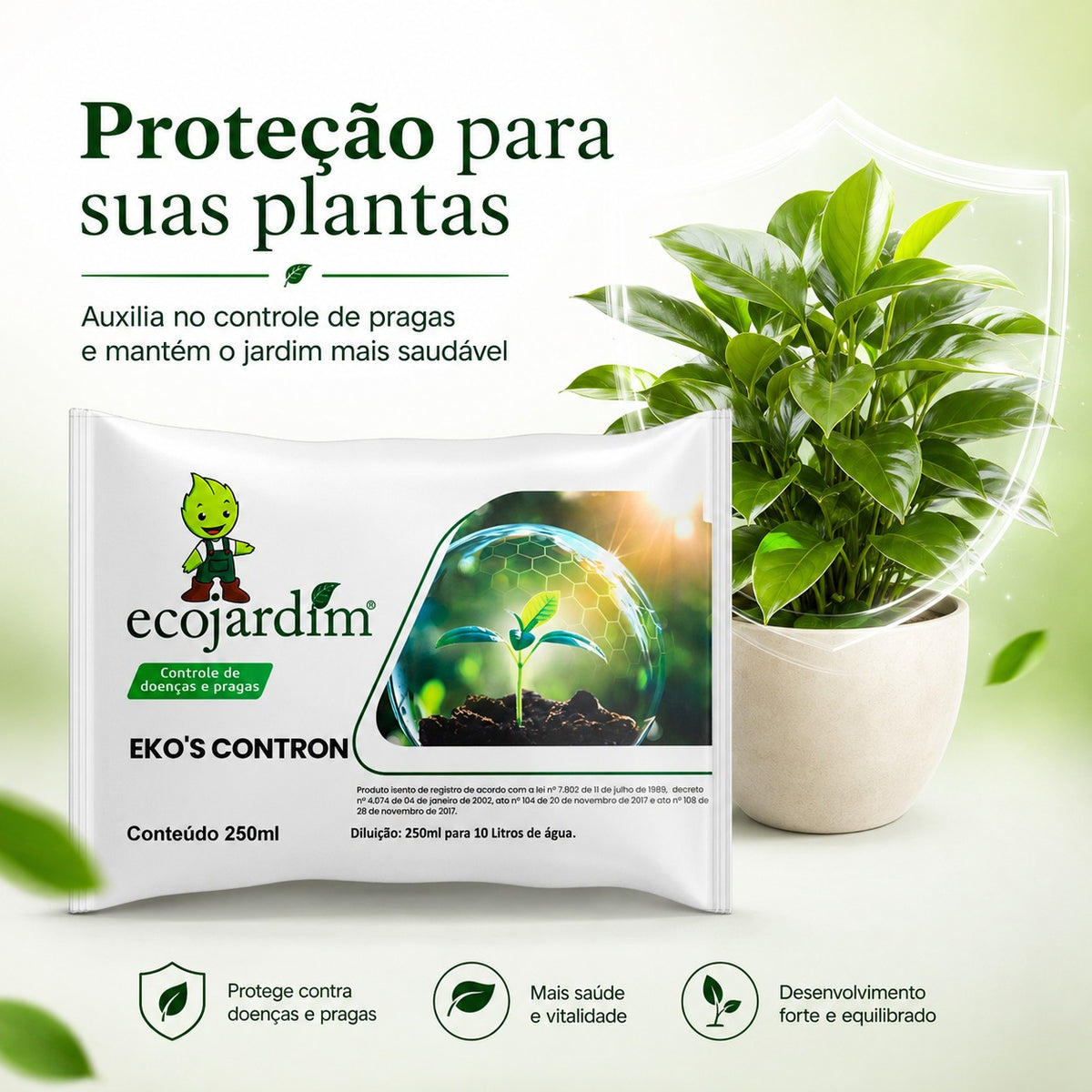 Kit Com Cinco Produtos de Cada (Linha Jardinagem) - 250ml