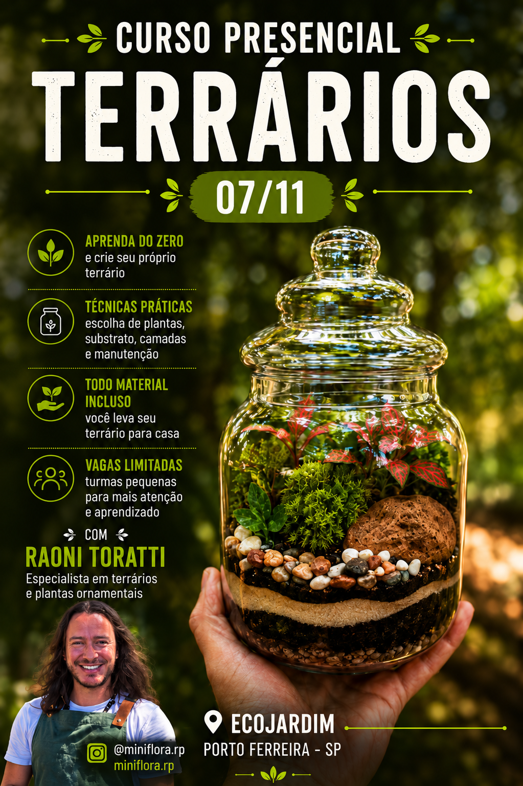 CURSO DE TERRÁRIO - 07/11/2026