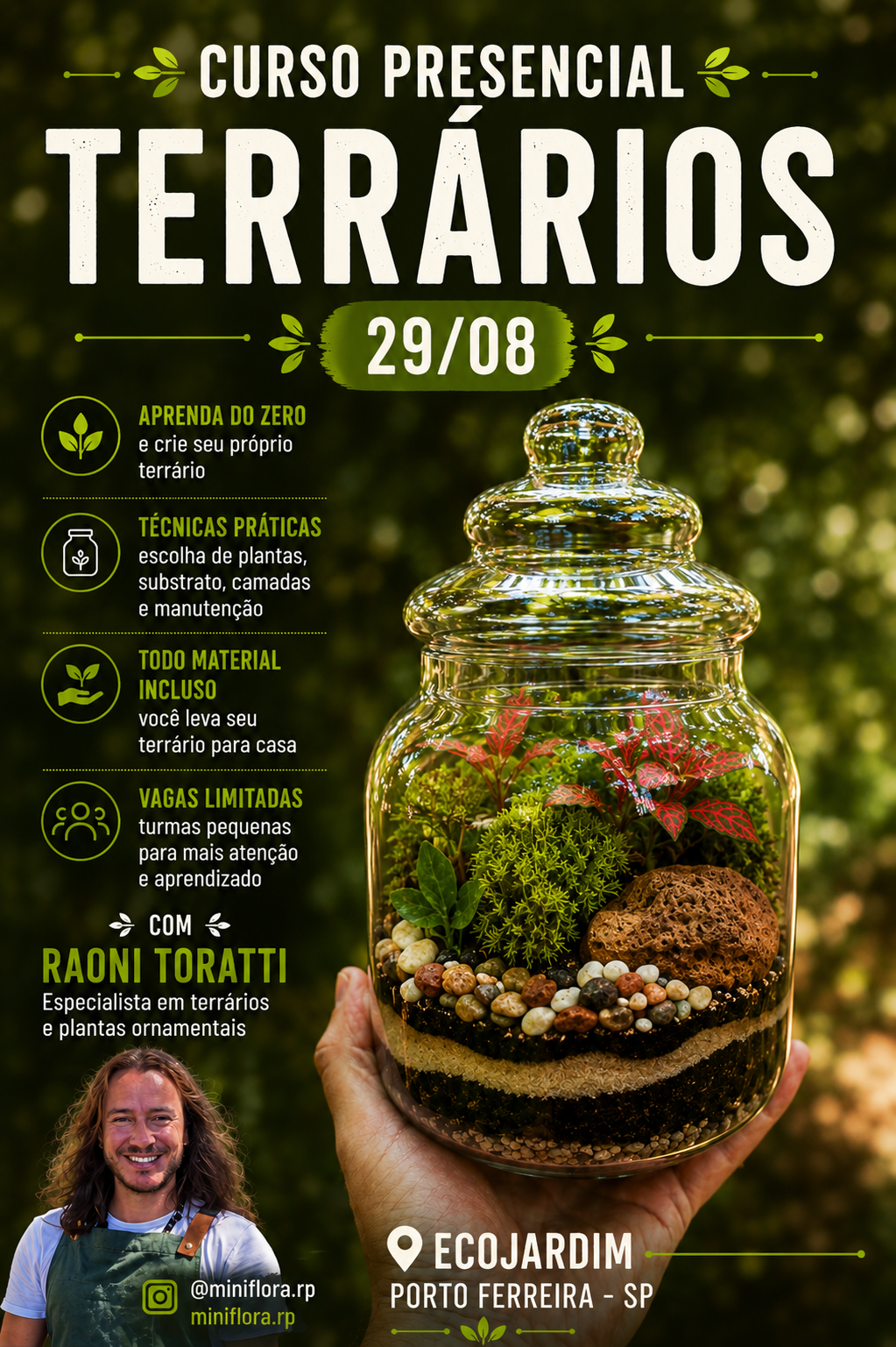 CURSO DE TERRÁRIO - 29/08/2026